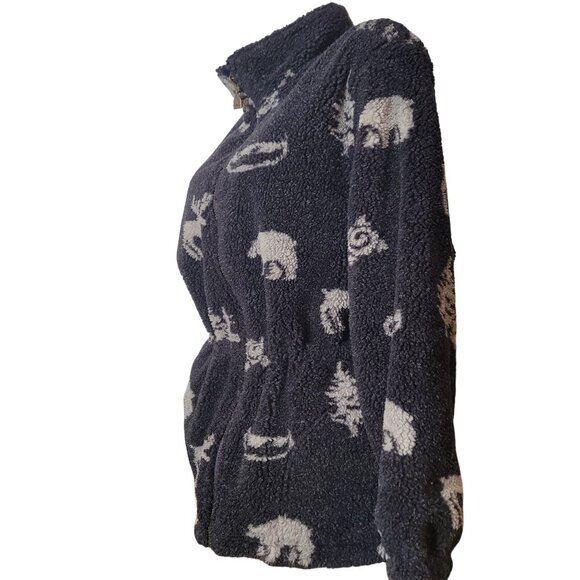 Pacific Trail Womens Reversible Fleece Jacket With Nature Print - Picture 7 of 16